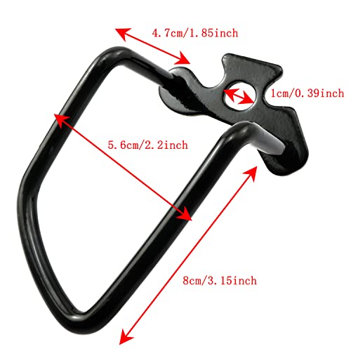 ZYAMY 2pcs Adjustable Cycling Rear Derailleur Chain Protective Guard Rear Derailleur Protectors Bicycle Rear Derailleur Protection Bar Iron Protective Films for Outdoor Mountain Road Cycling Bike