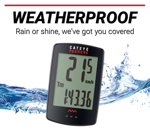 CAT EYE - Padrone Wireless Bike Computer, Black