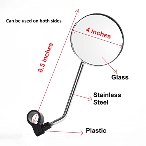 360° Rotatable Bike Rearview Mirror - HD Wide Angle