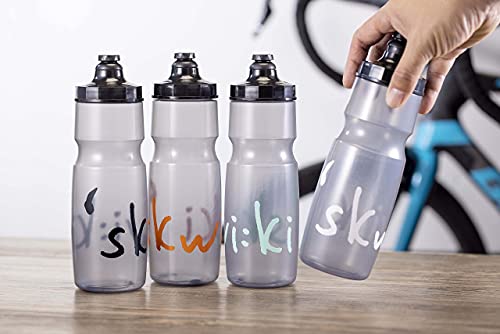 SKWI KI Bike Squeeze Bottle, 740ml Black-Orange