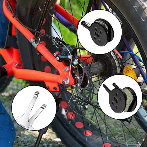 Boao 4 Pairs Bicycle Bike Disc Brake Pads Compatible with Avid Mechanical BB5, CSC, Kingdom, Promax DC 710, 720, 913, Decipher, Dualtron Ultra, DSK Series, 300,300R, 310, 330, 330R, Render-R ((Resin)