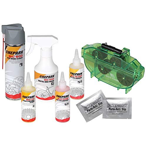Bike Cleaning & Maintenance Kit - Disc Brakes, Chain, Lubricant