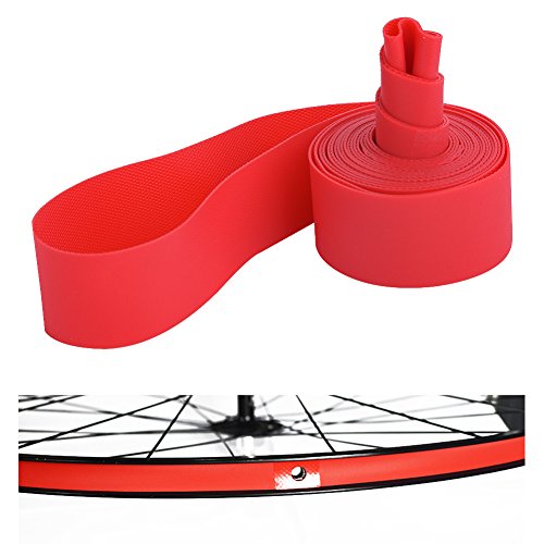 700x35C/38C/40C/43C Bike Inner Tube with Schrader Valve 48mm, 2 Pack Premium Butyl Rubber Bike Tire Tube with 2 Rim Strip for 700c Road Bicycle