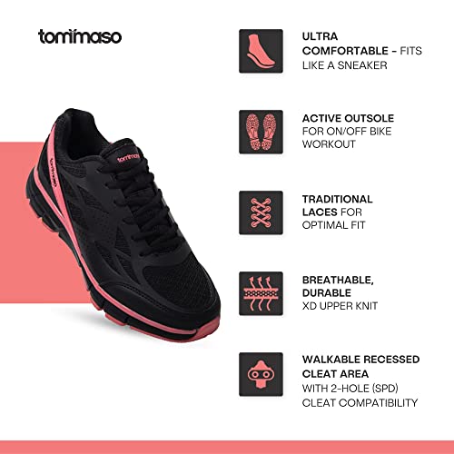 Tommaso Venezia Women's Cycling Shoes - Black/Rose