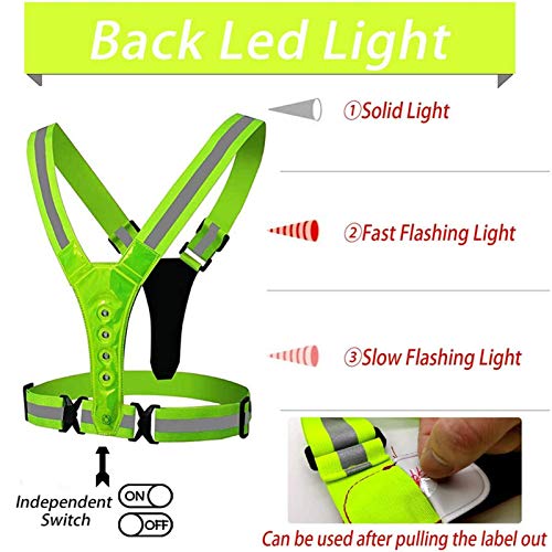 LED Reflective Cycling Vest for Night Safety
