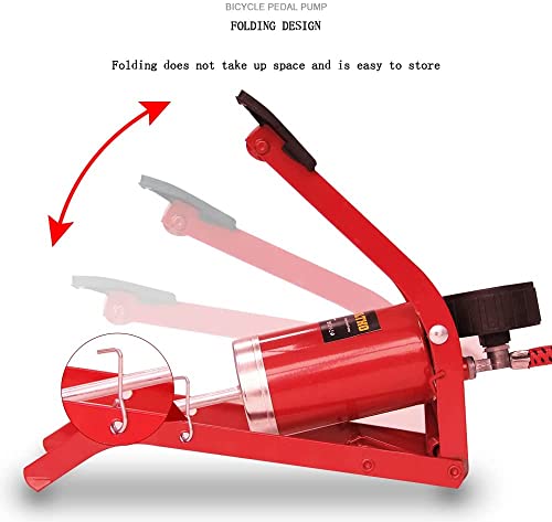 Portable Bike Pump with Pressure Gauge - 100PSI