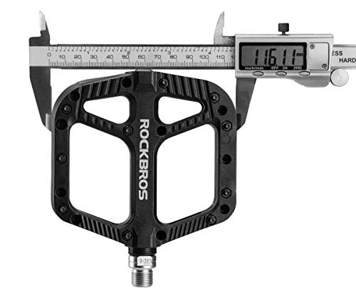 RockBROS MTB Pedals with Wide Platform, Black