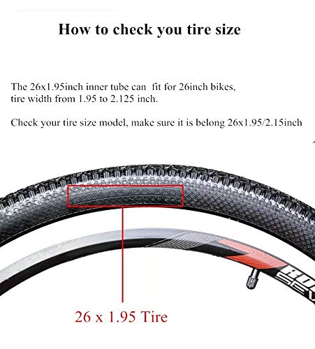 Zsling 2 Pack CST 20Inch Bike Inner Tubes for 20x1.9/1.95/2.0/2.1/2.125 inch Schrader Valve SV 32mm Bicycle Tires Anti Puncture MTB Bike Interior Tyre Tubes Replacement