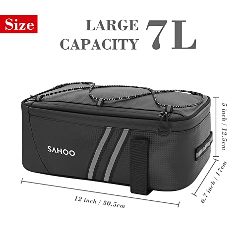 Sahoo Waterproof Bicycle Trunk Rack Bag
