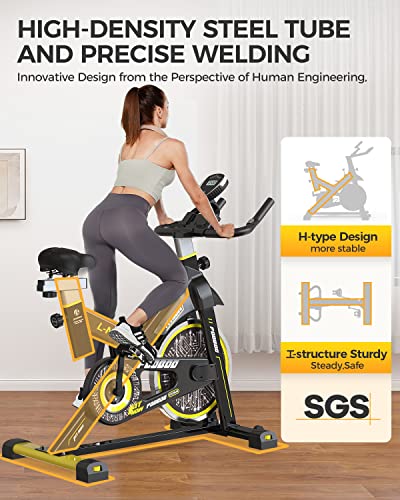 Upgraded Magnetic Cycling Bike with LCD Monitor