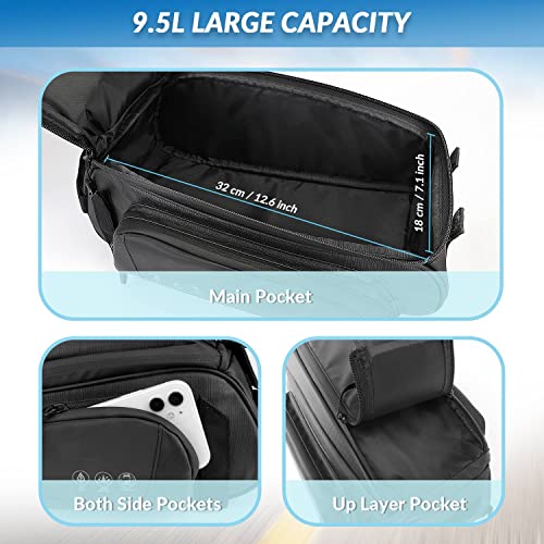 Double Deck Waterproof Bike Rear Rack Bag
