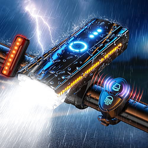 Ultra Bright LED Bike Light with Horn Reminder