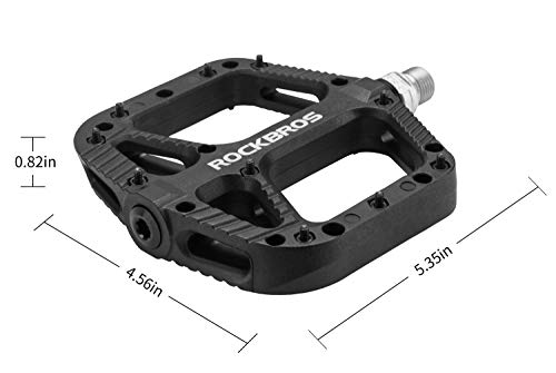 RockBROS MTB Pedals with Wide Platform, Black