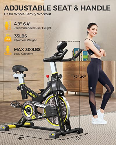Upgraded Magnetic Cycling Bike with LCD Monitor