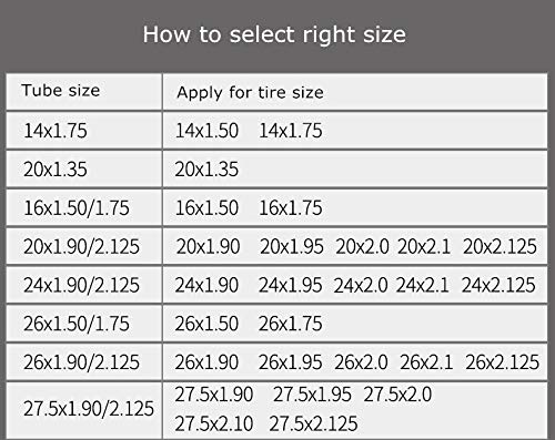 Zsling 2 Pack CST 20Inch Bike Inner Tubes for 20x1.9/1.95/2.0/2.1/2.125 inch Schrader Valve SV 32mm Bicycle Tires Anti Puncture MTB Bike Interior Tyre Tubes Replacement
