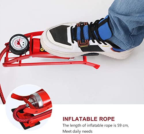 Portable Bike Pump with Pressure Gauge - 100PSI