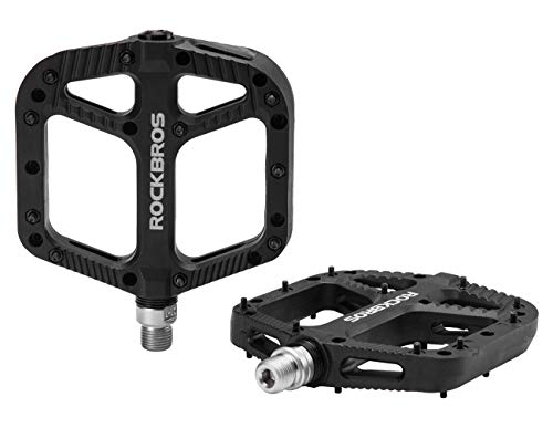 RockBROS MTB Pedals with Wide Platform, Black