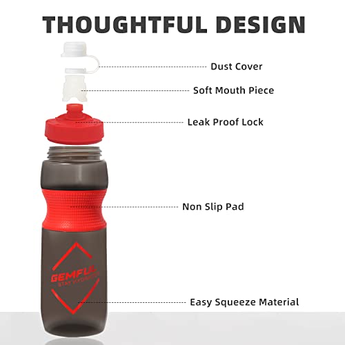 24oz BPA-Free Squeeze Water Bottle for Bikes