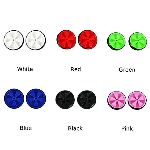 EMVANV Kids Bicycle Training Wheels, 1 Pair Bike Assist Wheel Balance Stabilisers Training Tool Low Noise Rubber Bike Replacement Stabilizer Wheels(White)