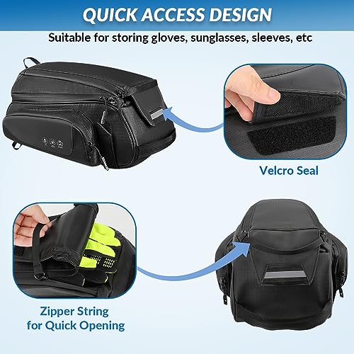Double Deck Waterproof Bike Rear Rack Bag