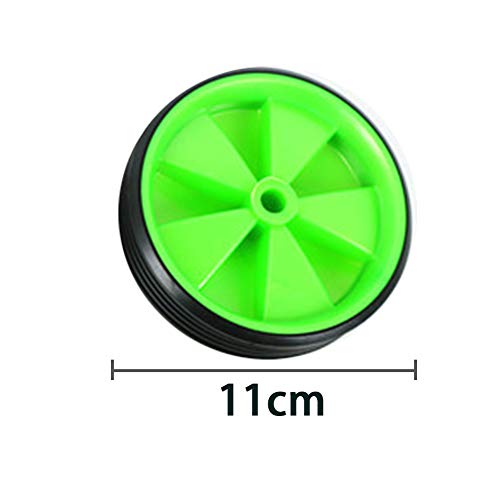 EMVANV Kids Bicycle Training Wheels, 1 Pair Bike Assist Wheel Balance Stabilisers Training Tool Low Noise Rubber Bike Replacement Stabilizer Wheels(White)