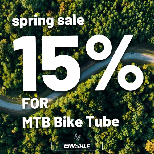 BWSHLF 27.5" Mountain Bike Inner Tubes (2 Pack), MTB Durable Butyl Rubber Bicycle Replacement Fit 2.1-2.4，Schrader 35mm