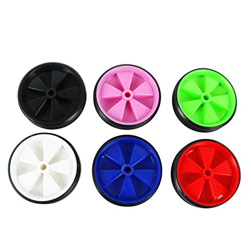 EMVANV Kids Bicycle Training Wheels, 1 Pair Bike Assist Wheel Balance Stabilisers Training Tool Low Noise Rubber Bike Replacement Stabilizer Wheels(White)
