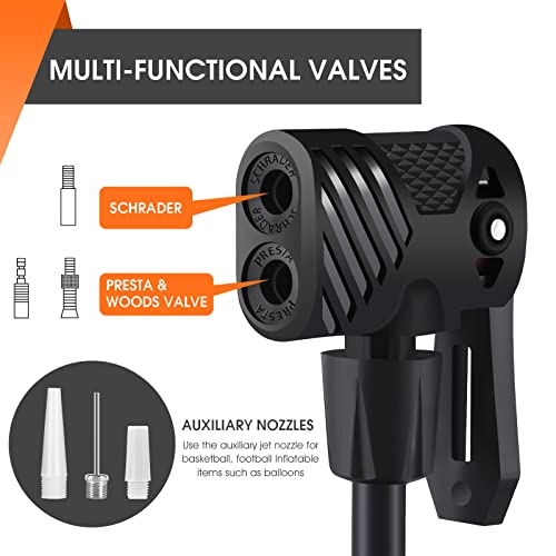 Portable Bike Air Pump with Dual Valve