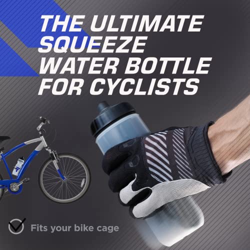 VETRA Cycling Water Bottle - Leak-Proof Squirt Valve