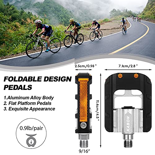 Foldable Non-Slip Bike Pedals - Universal Fit