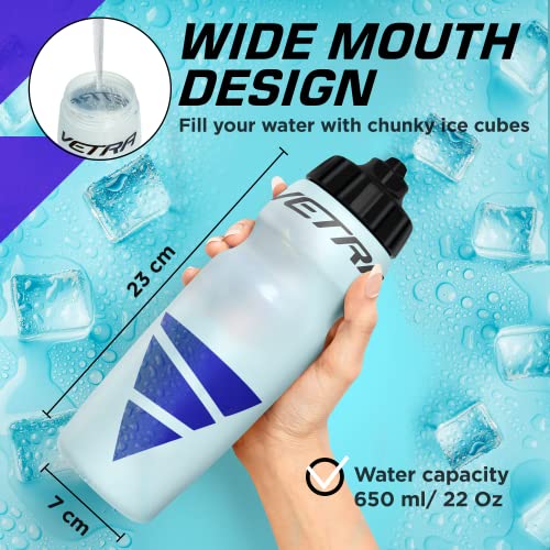 VETRA Cycling Water Bottle - Leak-Proof Squirt Valve