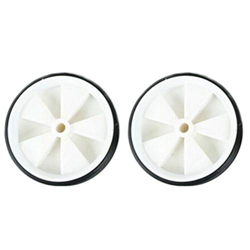 EMVANV Kids Bicycle Training Wheels, 1 Pair Bike Assist Wheel Balance Stabilisers Training Tool Low Noise Rubber Bike Replacement Stabilizer Wheels(White)