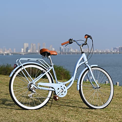 Hybrid City Bike with 7 Speeds for All
