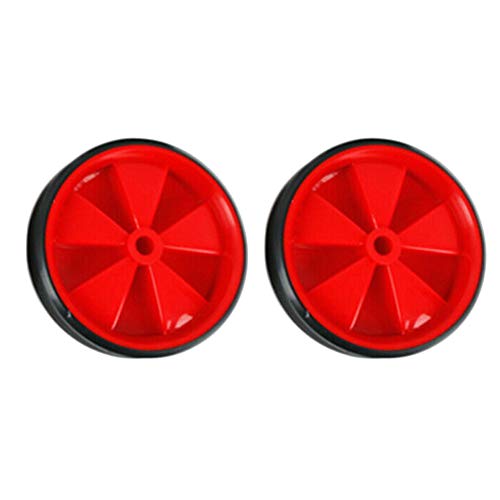 EMVANV Kids Bicycle Training Wheels, 1 Pair Bike Assist Wheel Balance Stabilisers Training Tool Low Noise Rubber Bike Replacement Stabilizer Wheels(White)