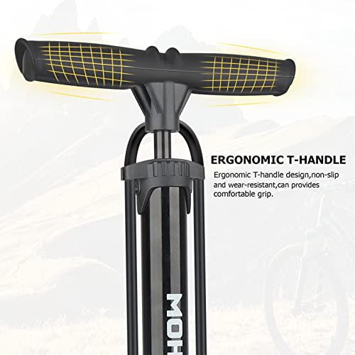 Bike Floor Pump with Dual Valve for Inflatables