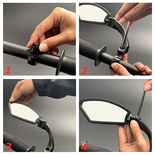 Adjustable Stainless Steel Bike Rear View Mirror