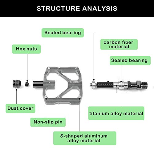 Mountain Bike Pedals with Non-Slip Studs