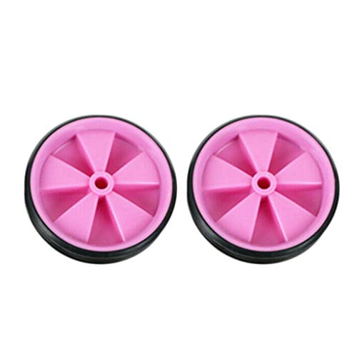 EMVANV Kids Bicycle Training Wheels, 1 Pair Bike Assist Wheel Balance Stabilisers Training Tool Low Noise Rubber Bike Replacement Stabilizer Wheels(White)