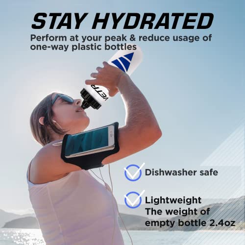 VETRA Cycling Water Bottle - Leak-Proof Squirt Valve