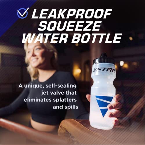 VETRA Cycling Water Bottle - Leak-Proof Squirt Valve