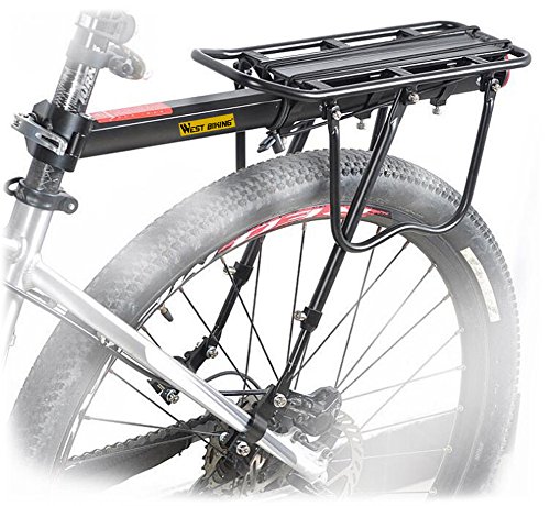 Adjustable Bike Cargo Rack with 110Lb Capacity