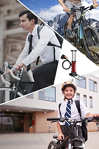 Portable Mini Bike Pump with Multiple Valves