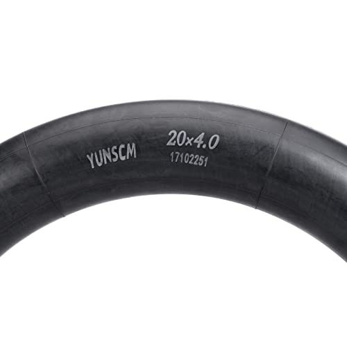 YunSCM 20 x 3.5/4.0" Fat Bike Tubes Compatible with 20 x 3.5-4.0 Ebike Electric Bicycle Tire Tubes， Schrader Valve (2-Pack)