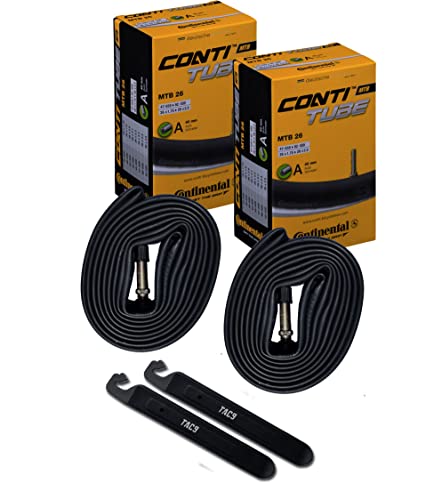 2 Pack - Continental Bike Tube, 26" x 1.75-2.50, 42mm Schrader Valve
