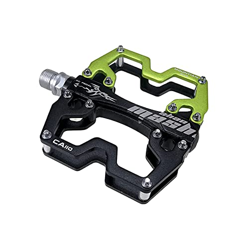 Ultra-Light MTB Bike Pedals - Black/Green