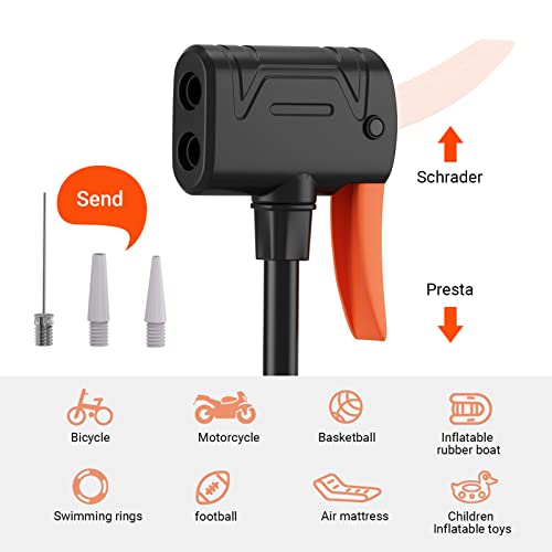 Himiway Mini Bike Floor Pump with High Pressure