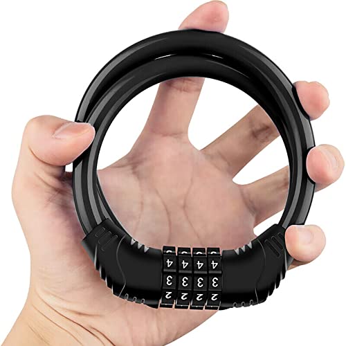 4-Digit Coiling Bike Combo Lock