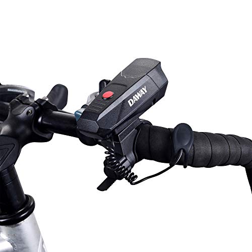 DAWAY Electric Bike Horn with 5 Modes - 110 DB