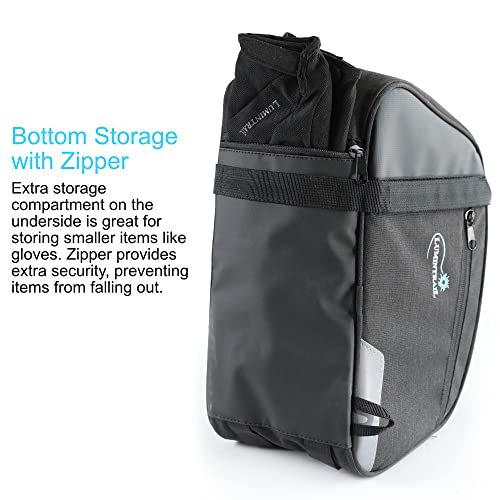 8L Durable Bike Trunk Bag with Secure Attachments