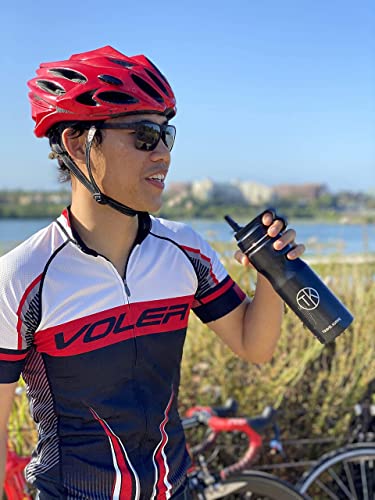 Kuppe Vacuum Insulated Cycling Water Bottle - Straw/Sip Lid
